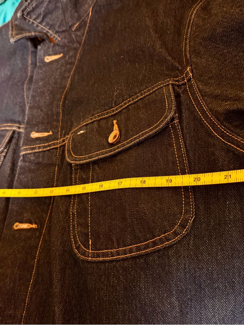 Taylor Stitch Long Haul Dark Blue Denim Jacket - Picture 9 of 10